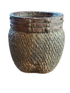 Woven Grain Storage Basket, China, 19th Century
