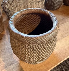 Woven Grain Storage Basket, China, 19th Century