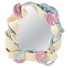 Woven High Fired Stoneware Mirror by Milan Pekař and Tereza Sluková Woven High Fired Stoneware Mirror by Milan Pekař and Tereza Sluková