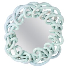 Woven High Fired Stoneware Mirror by Milan Pekař and Tereza Sluková Woven High Fired Stoneware Mirror by Milan Pekař and Tereza Sluková