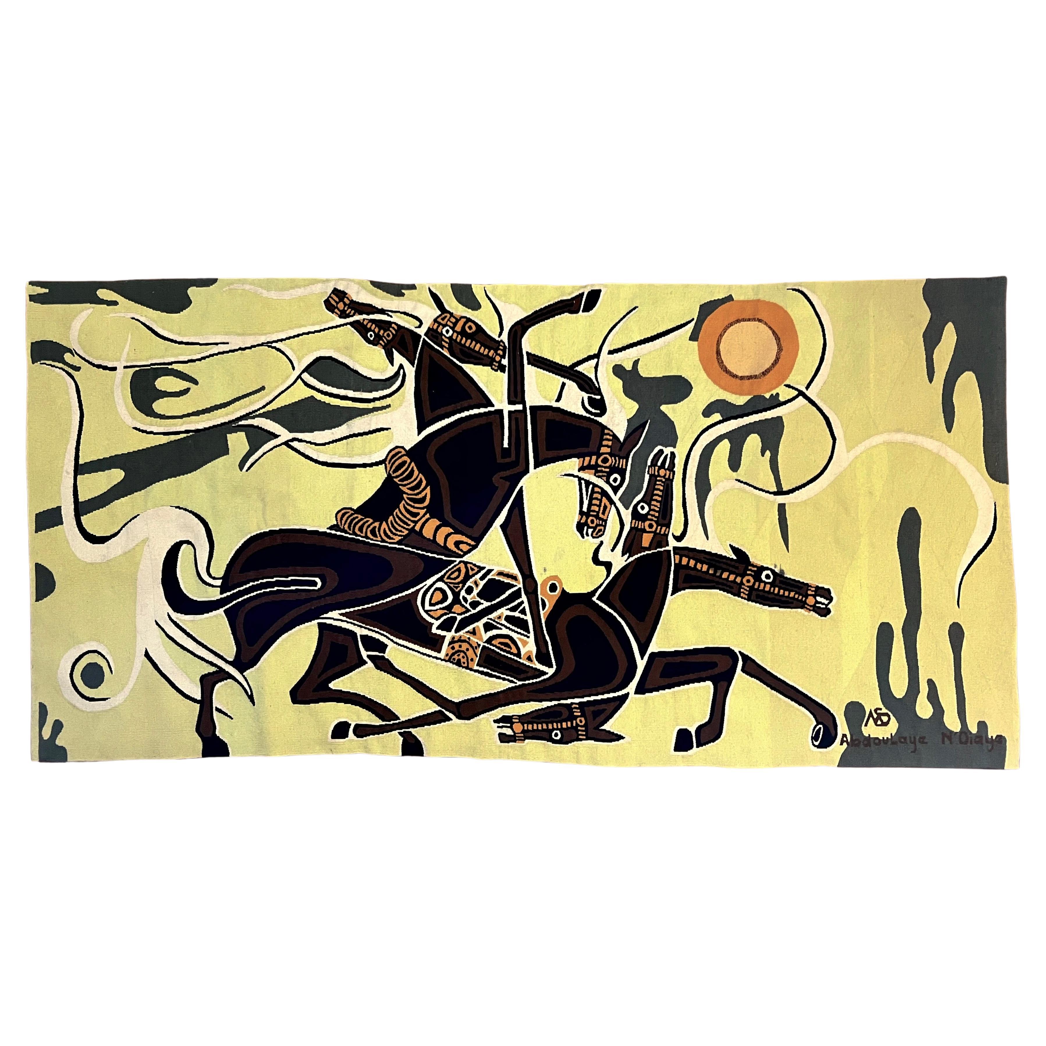 Woven Horse Tapestry by Abdoulaye Thiossane N’Diaye 3