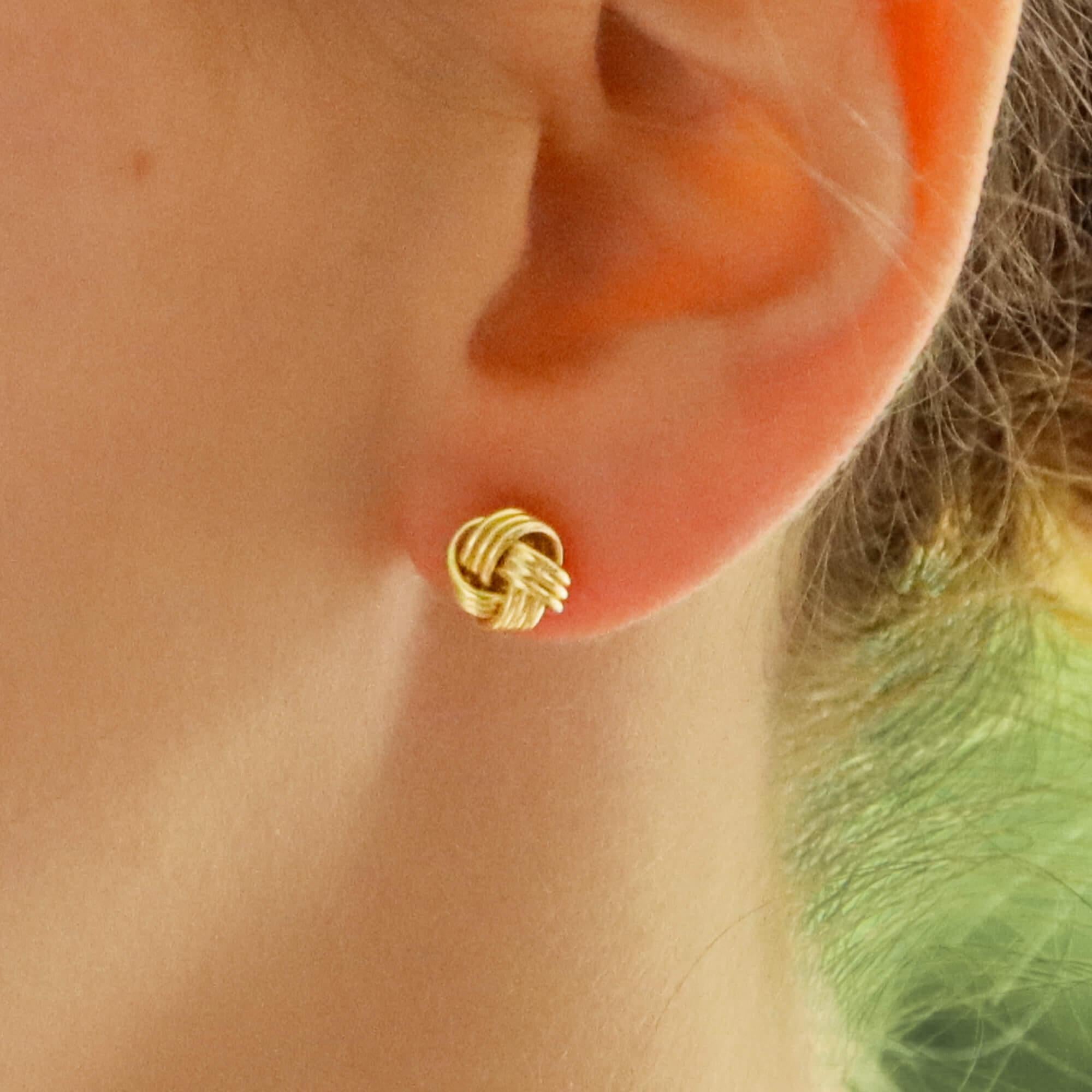 gold pasta earrings