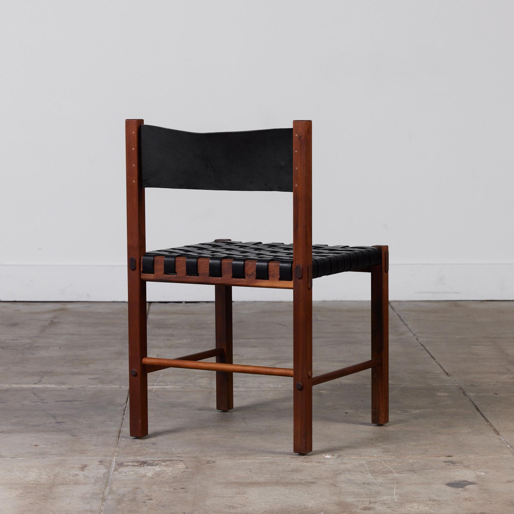 Mid-20th Century Woven Leather Side Chair by Robert Baron for Glenn of California