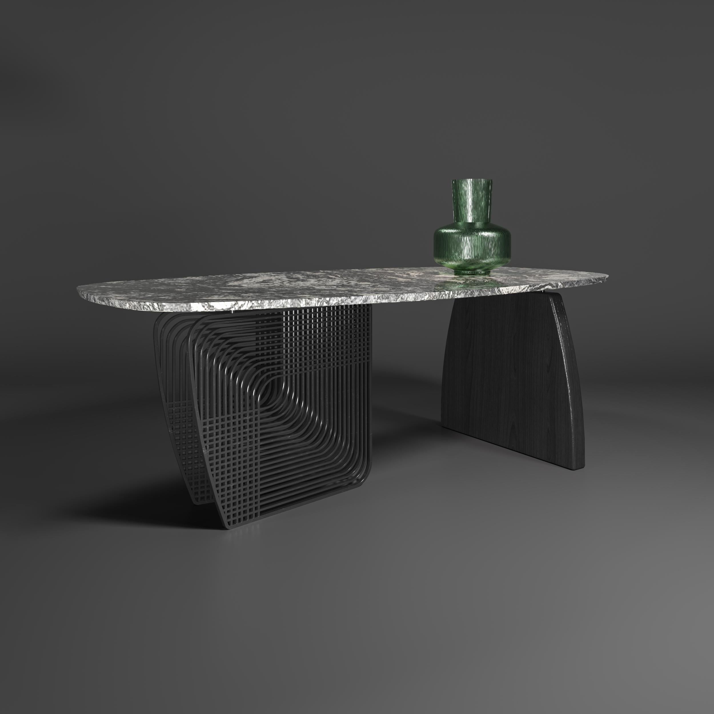 Mesa de comedor con patas tejidas en Nuevo estado para la venta en Del Mar, CA