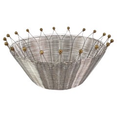 Used Woven Metal Bowl