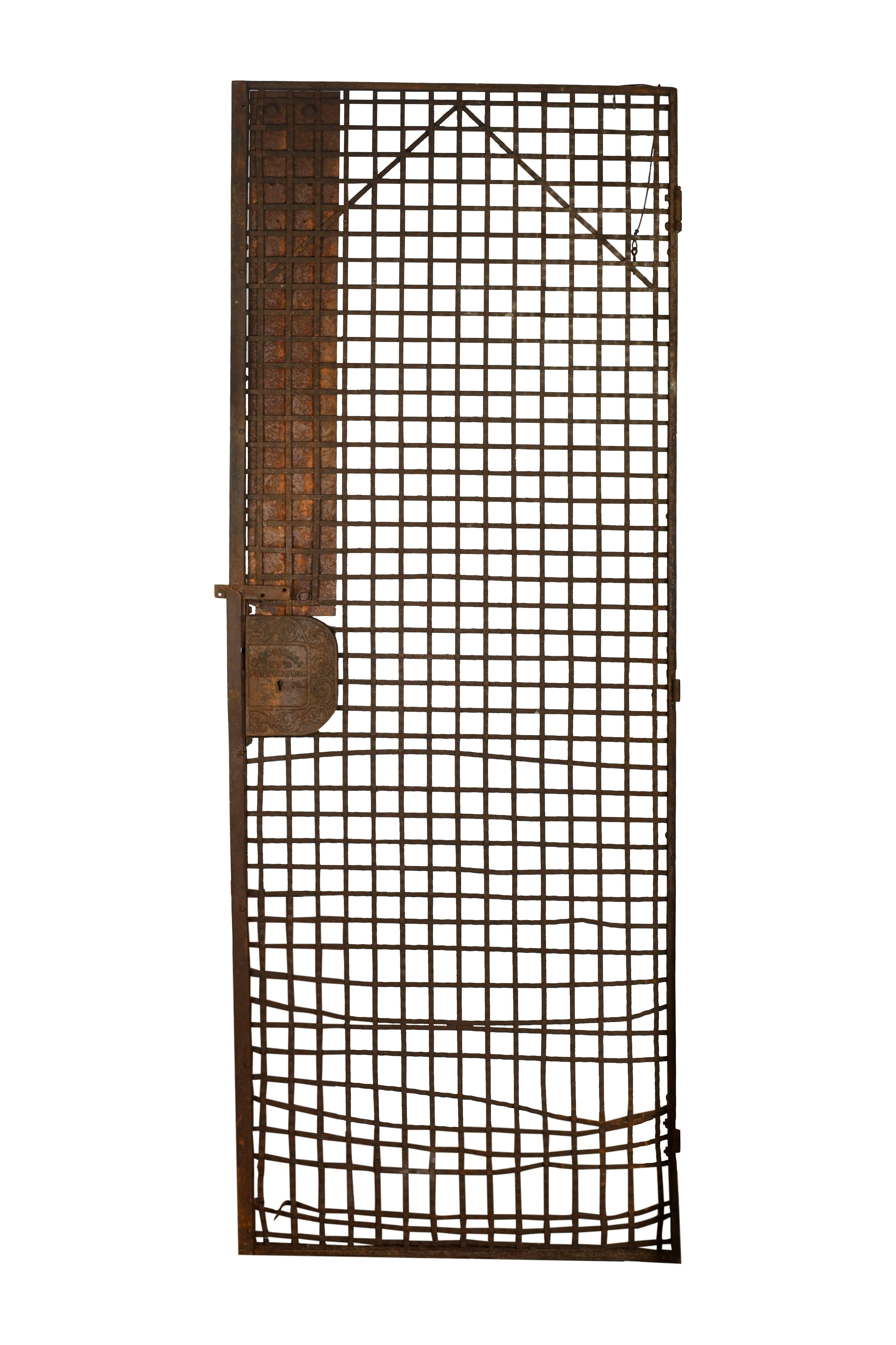 Mid-19th Century Woven Metal Elevator Cage Doors