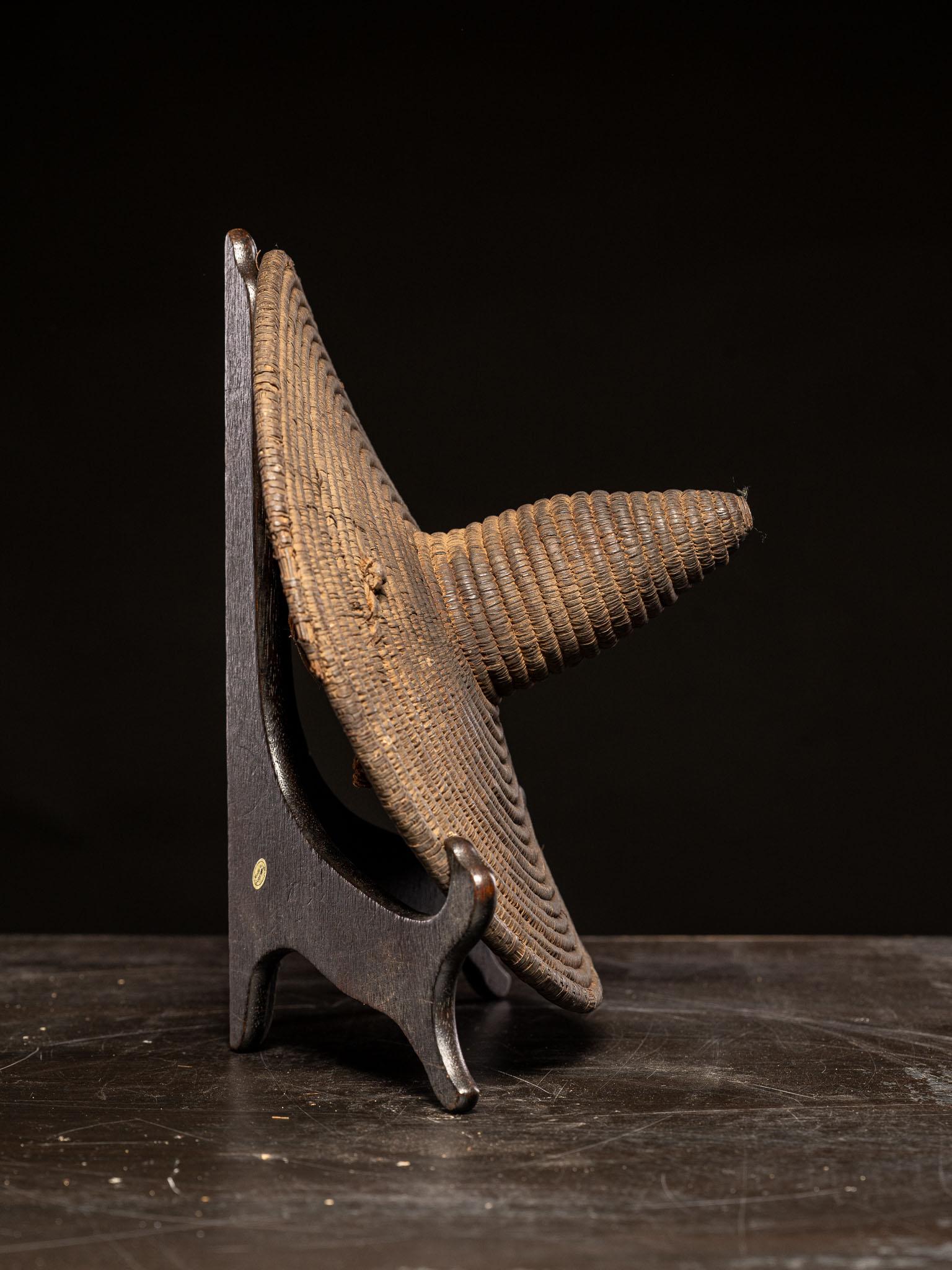 Gewebtes Abwehrschild, Batammaliba-Kultur, Republik Benin. im Angebot 4