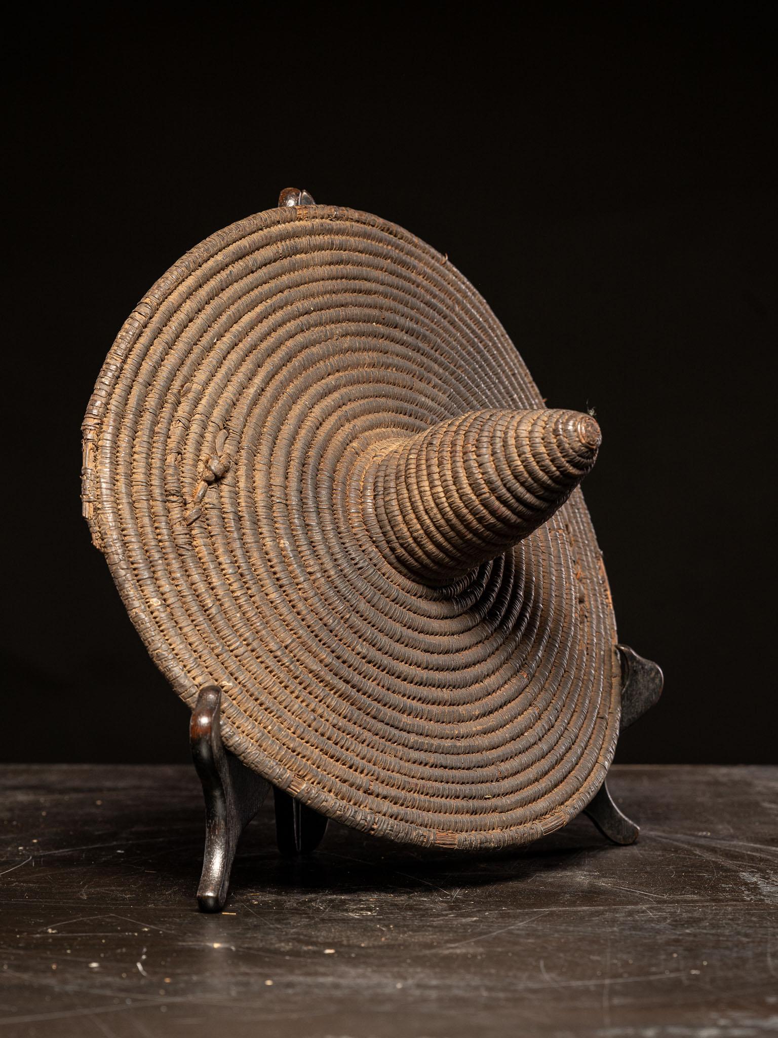 Gewebtes Abwehrschild, Batammaliba-Kultur, Republik Benin. im Angebot 5