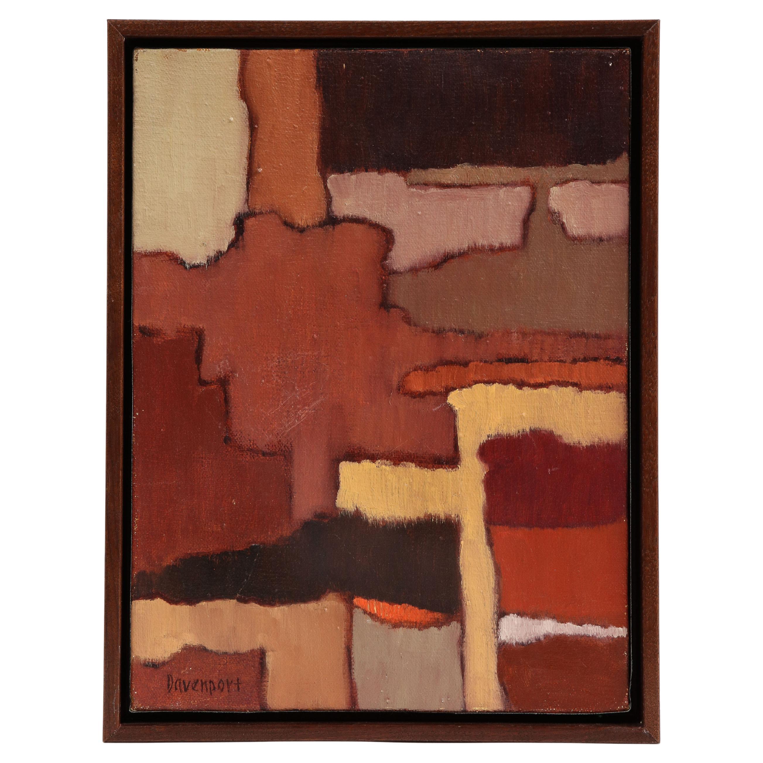 "Woven Patter" Abstract Painting by Jill Davenport 'American, 1930-2019', Signed For Sale