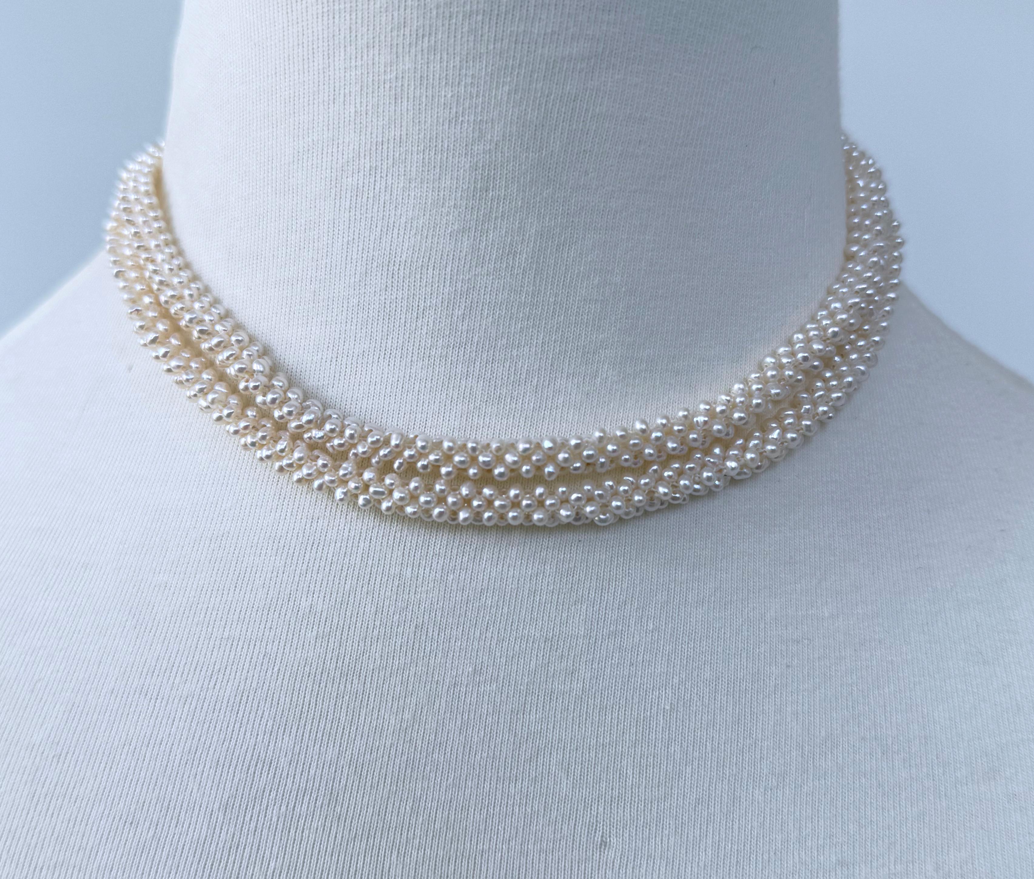 Marina J Geflochtenes Perlen-Sautoir mit Rubin, Diamant und massiver Quaste aus 14k Gelbgold im Angebot 1