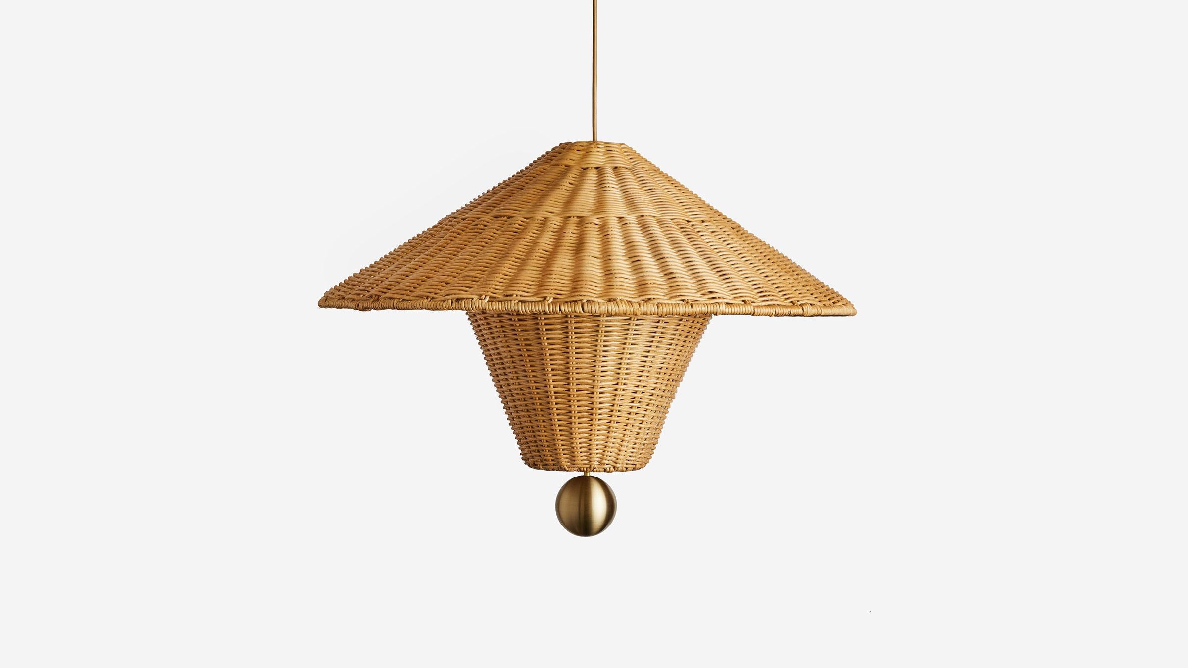 Geflochtener Anhänger (Rattan) im Angebot
