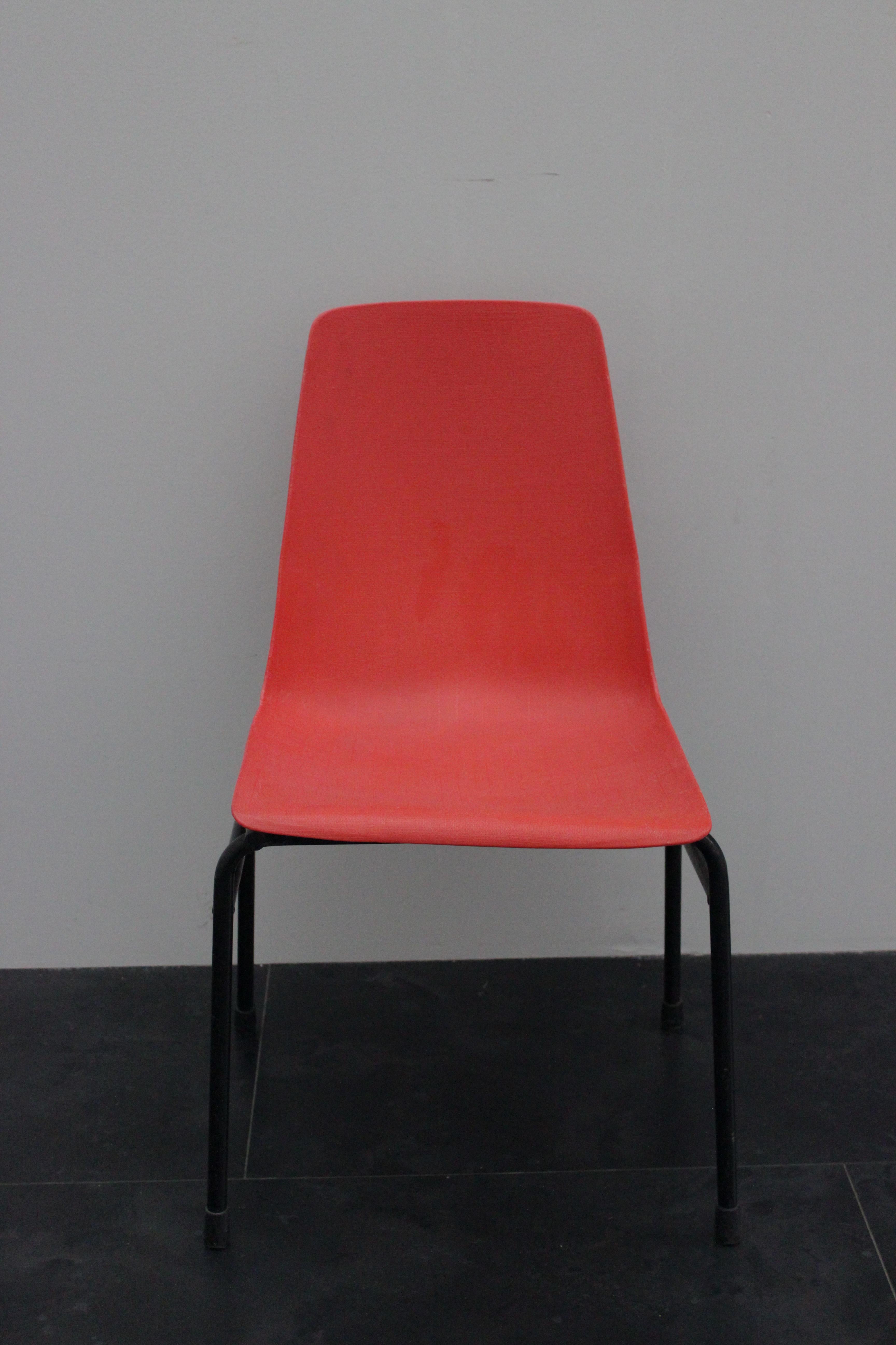 Mid-20th Century Woven Plastic and Metal Frame Fantasia Chair, 1960s For Sale