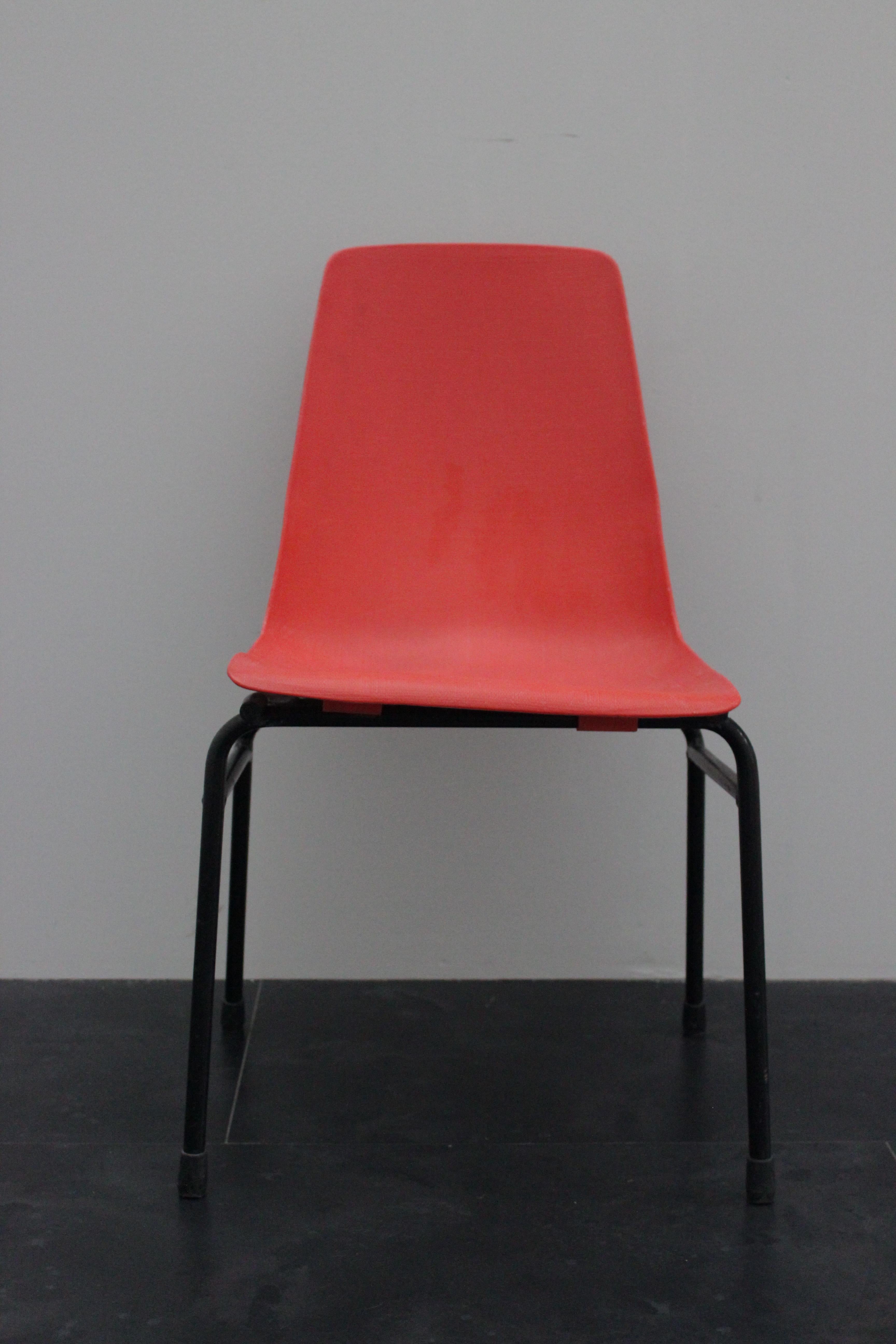 Woven Plastic and Metal Frame Fantasia Chair, 1960s For Sale 2