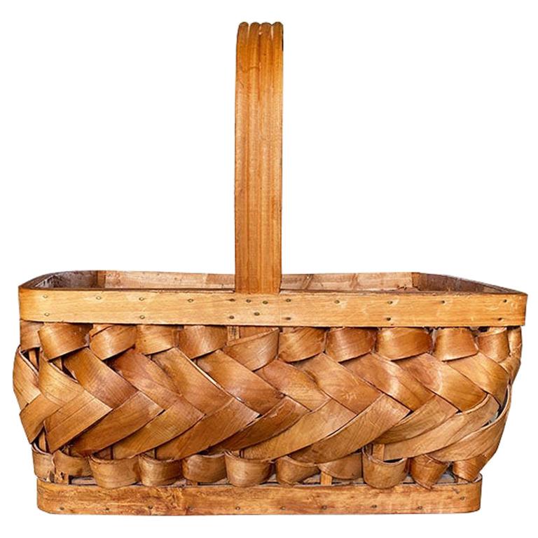 Woven Porcupine Wood Decorative Basket