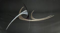 Woven Precious Metal Wire Wall Hanging Modern Sculpture