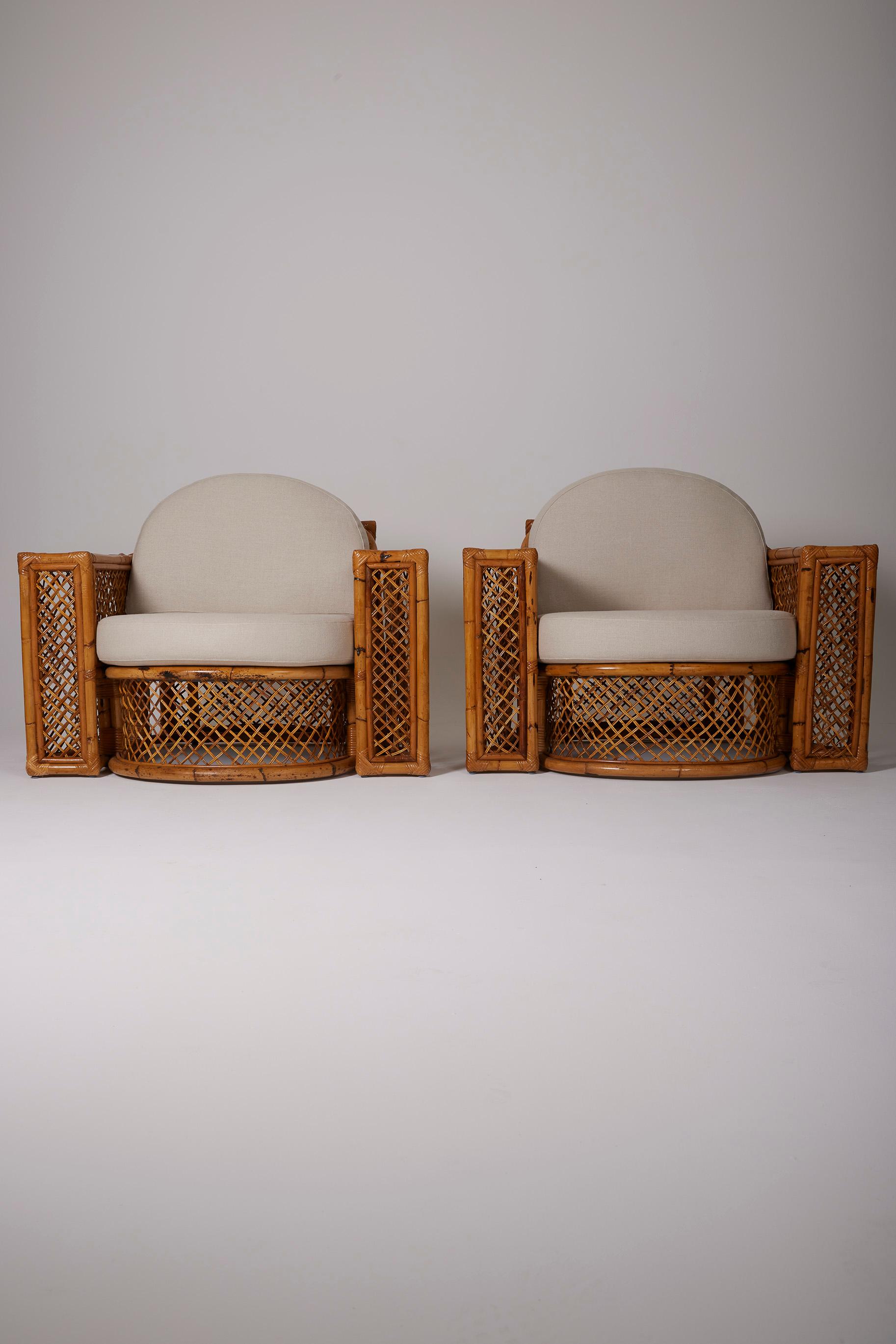 salón de ratán tejido 8