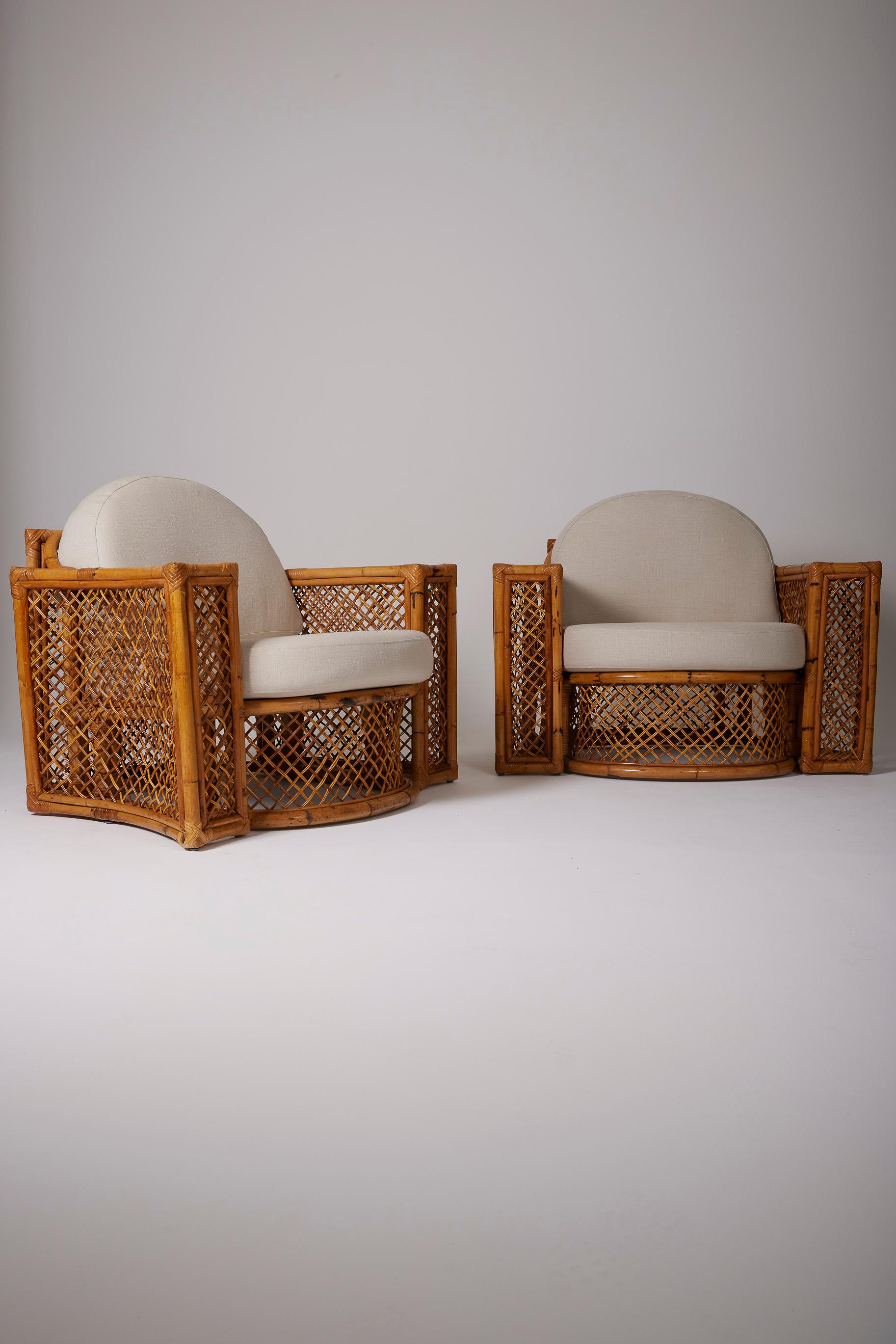 salón de ratán tejido 9