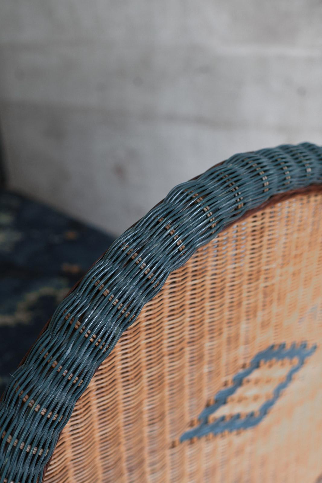 Woven Rattan Single Bed, 1980 For Sale 1