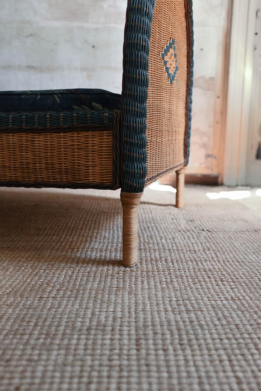 Woven Rattan Single Bed, 1980 For Sale 2