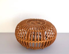 Woven Rattan Stool