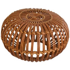 Woven Rattan Stool