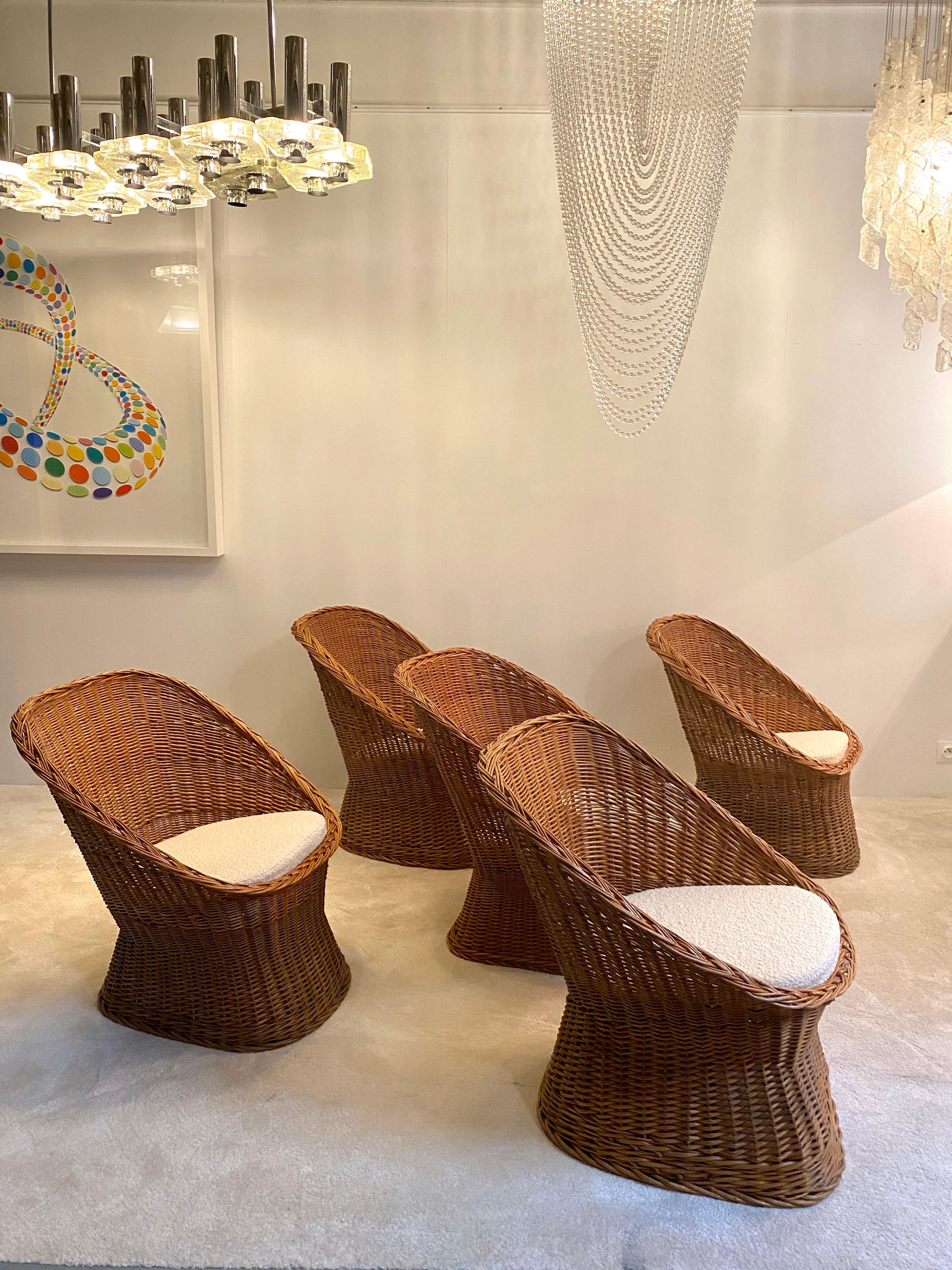 wicker bucket chairs