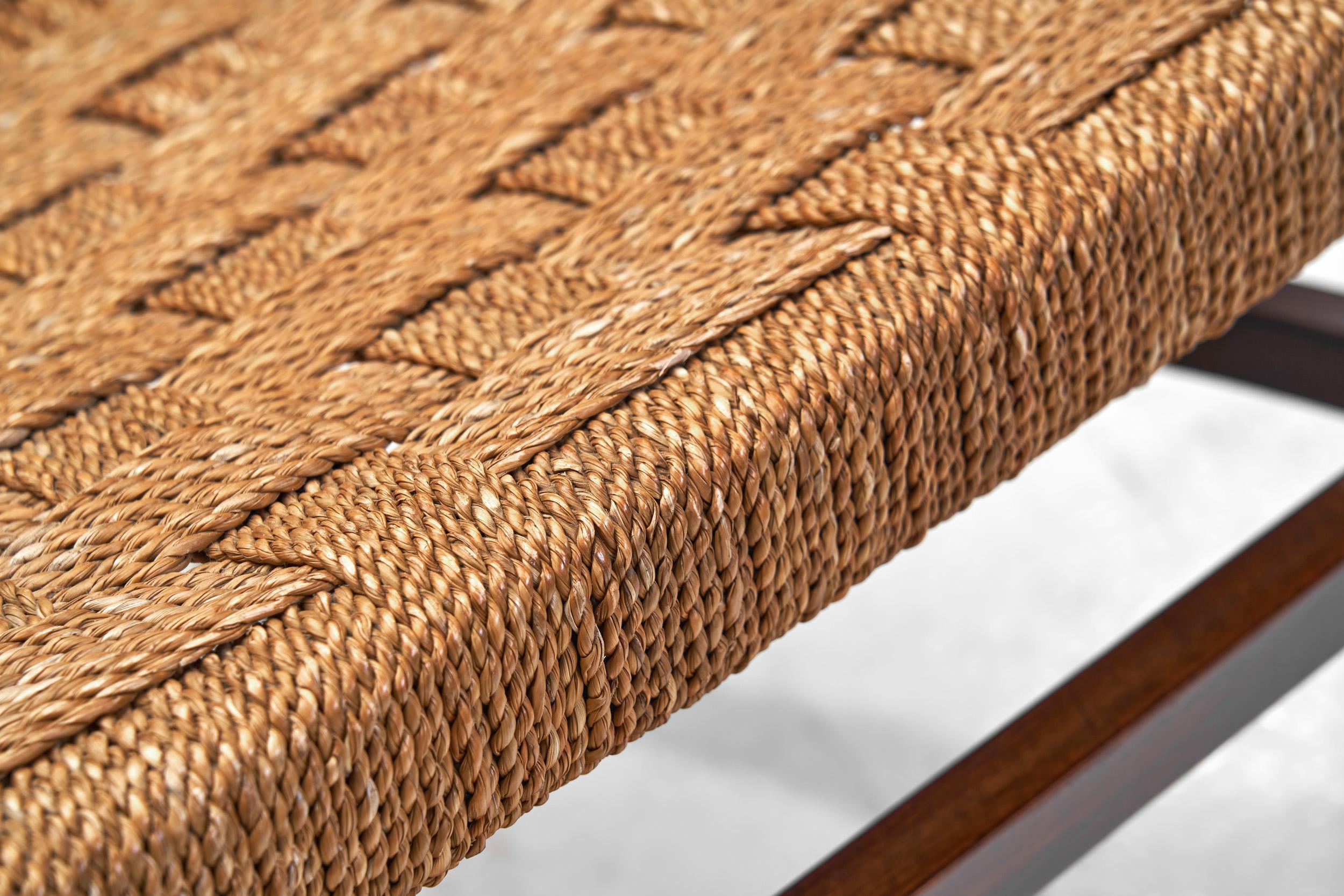 Sillón de cuerda tejida a la manera de Erich Diekmann, Países Bajos, década de 1940 en venta 5