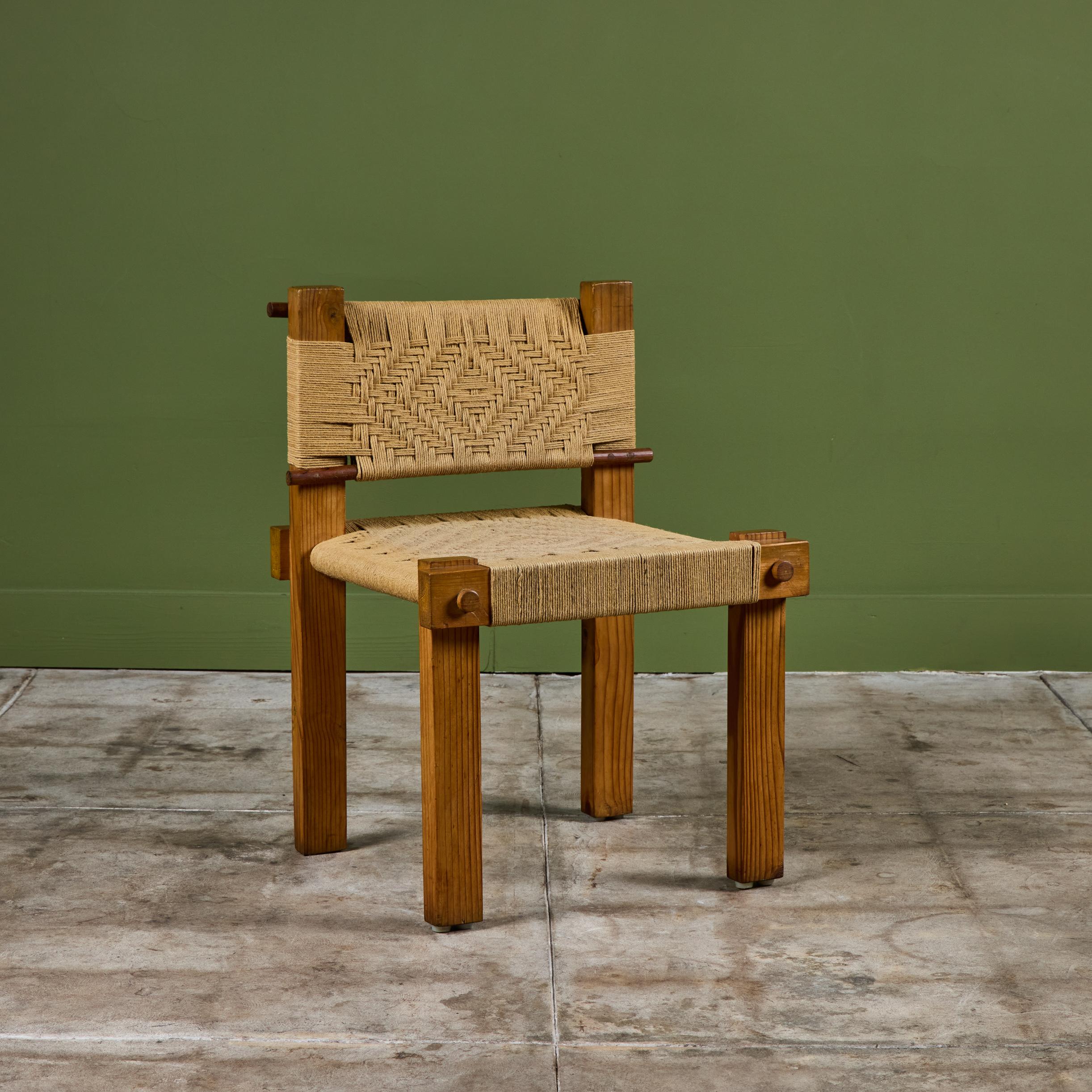 Silla de cuerda tejida al estilo de Mini Boga para Taaru en venta 3