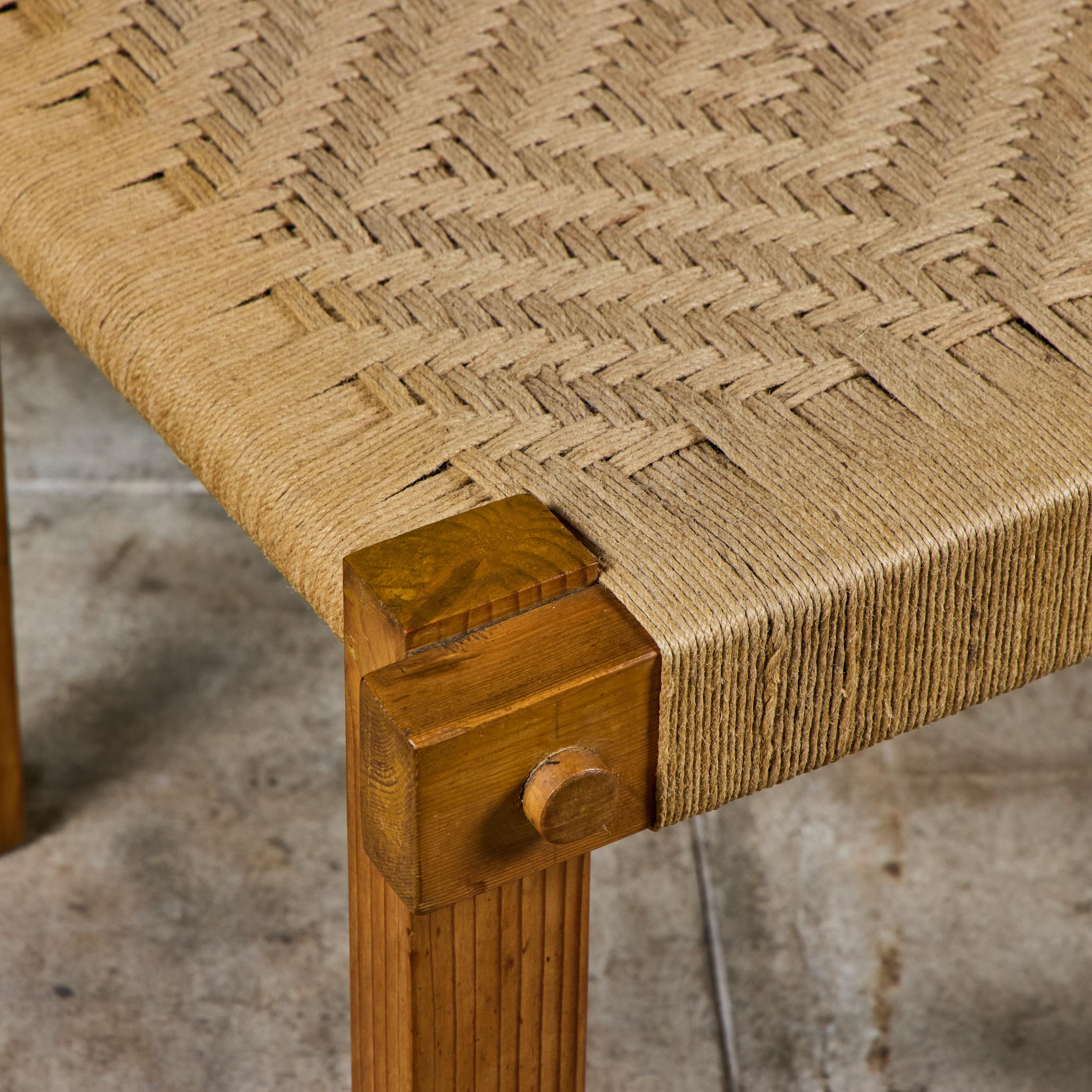 Silla de cuerda tejida al estilo de Mini Boga para Taaru en venta 4