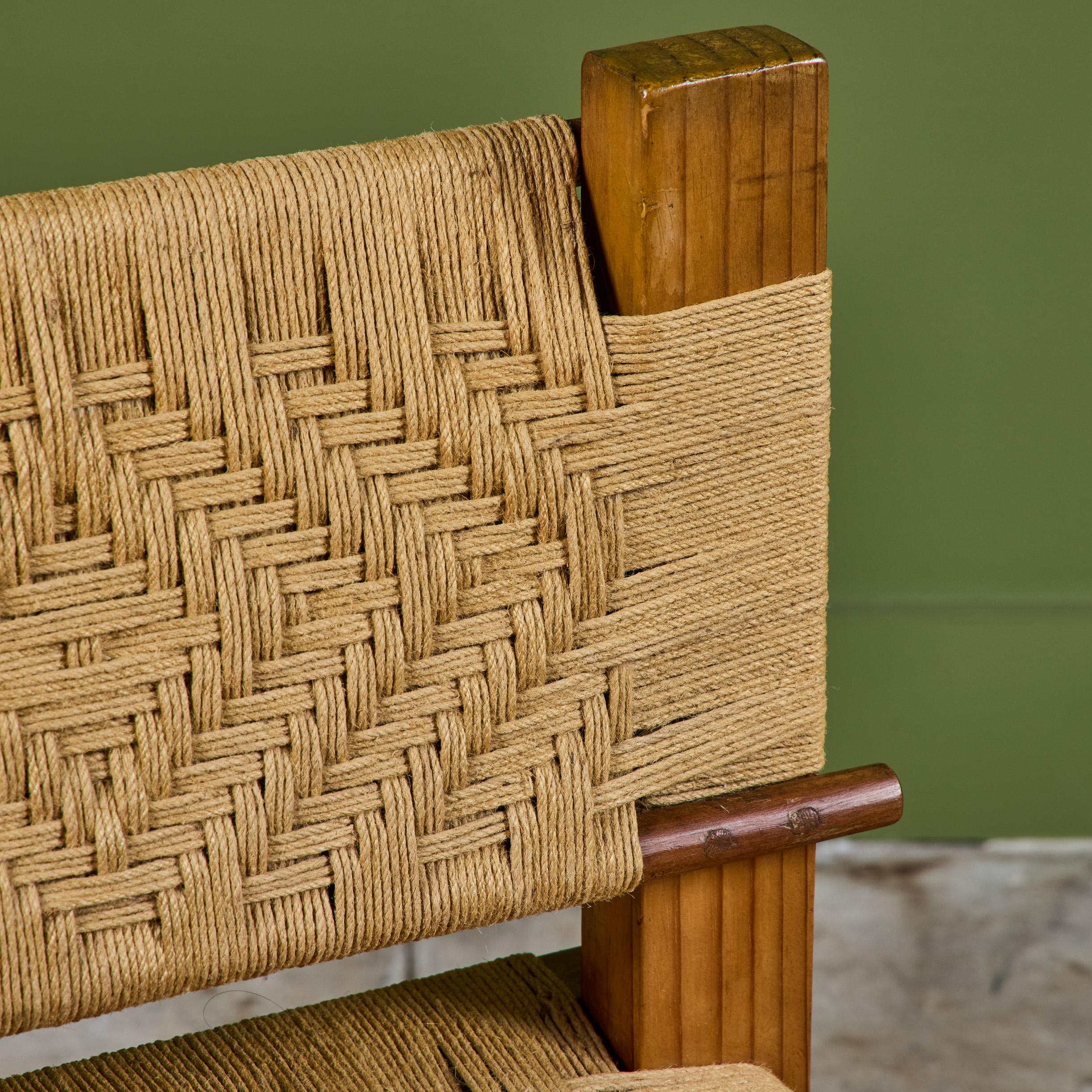 Silla de cuerda tejida al estilo de Mini Boga para Taaru en venta 6