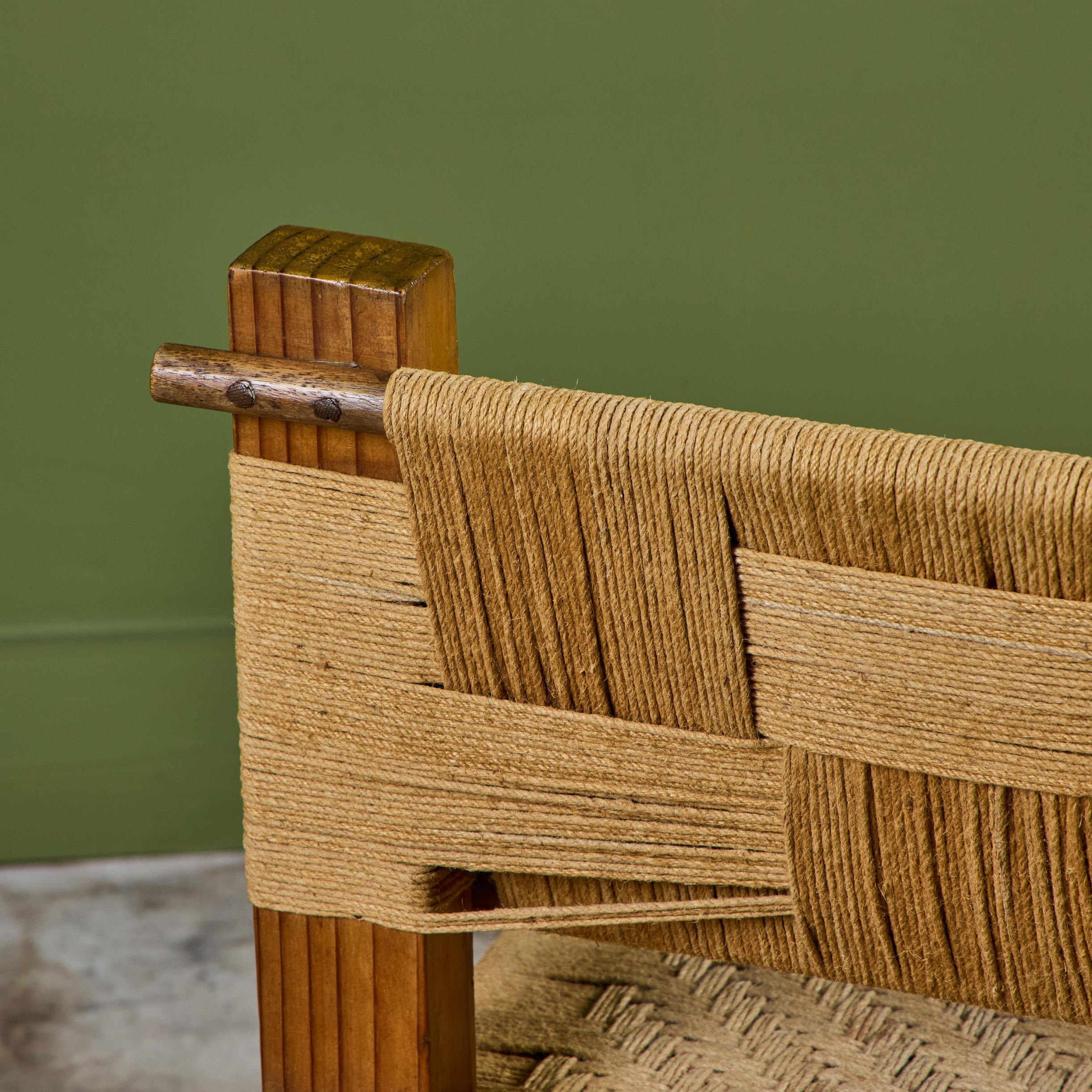 Silla de cuerda tejida al estilo de Mini Boga para Taaru en venta 9
