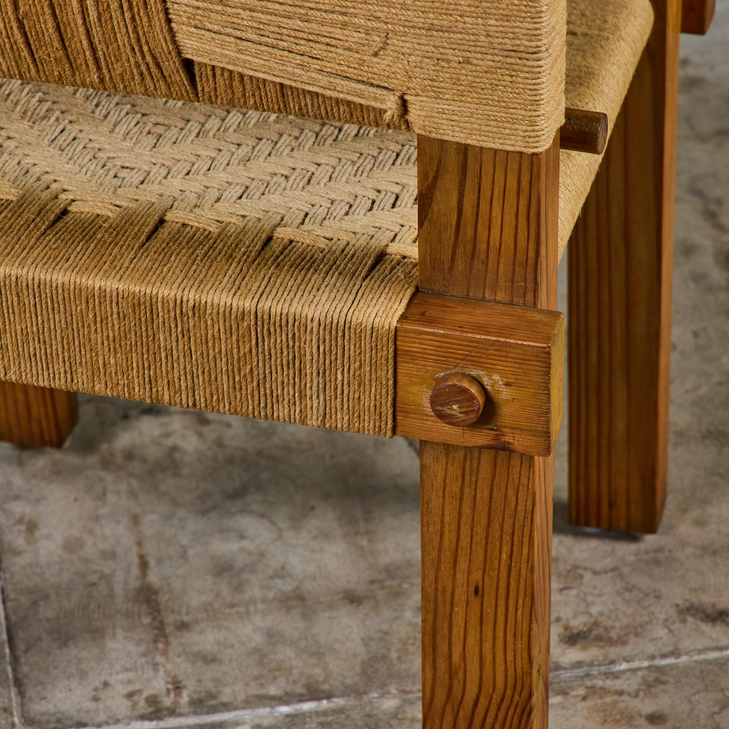 Silla de cuerda tejida al estilo de Mini Boga para Taaru en venta 11