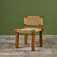 Silla de cuerda tejida al estilo de Mini Boga para Taaru