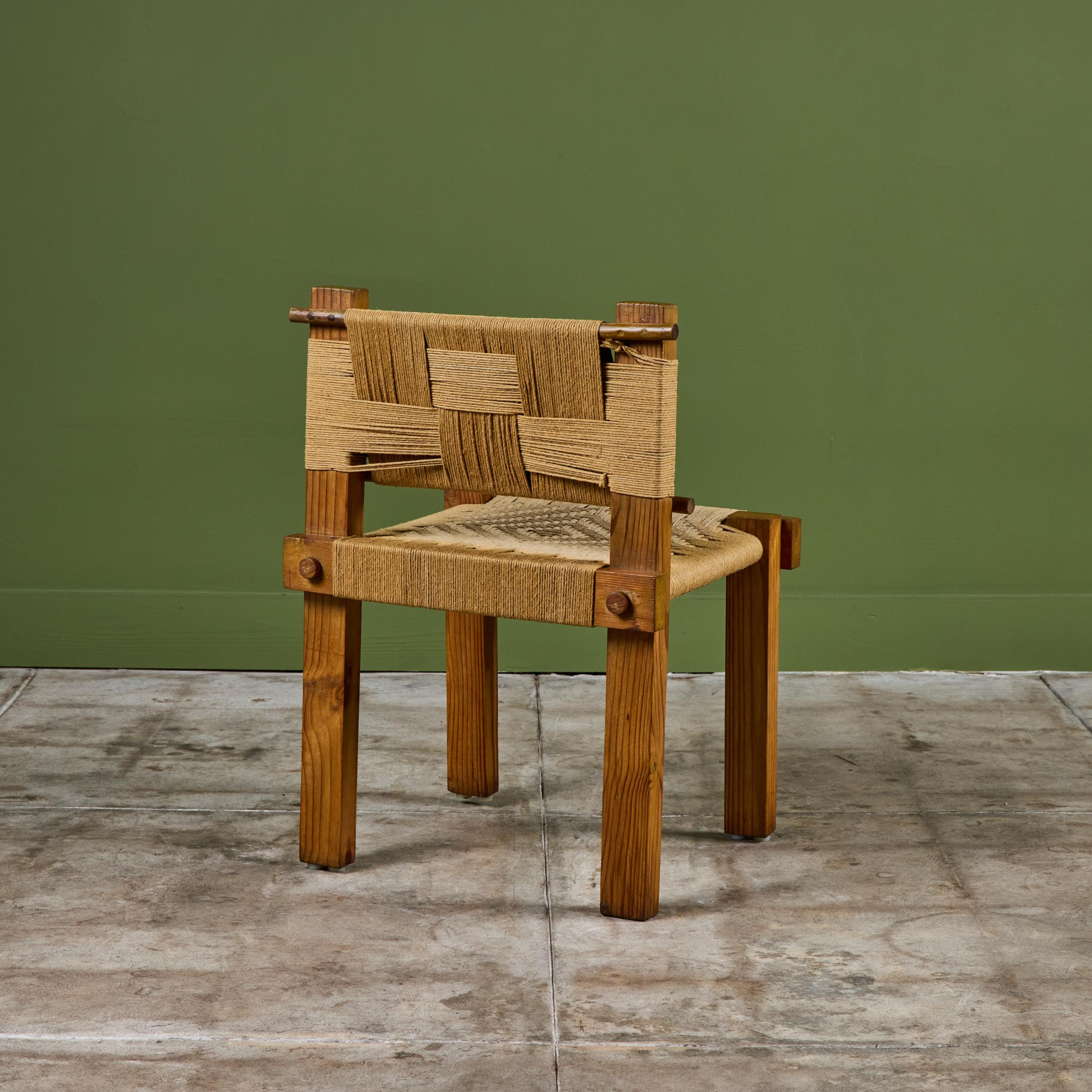 Silla de cuerda tejida al estilo de Mini Boga para Taaru Misión en venta