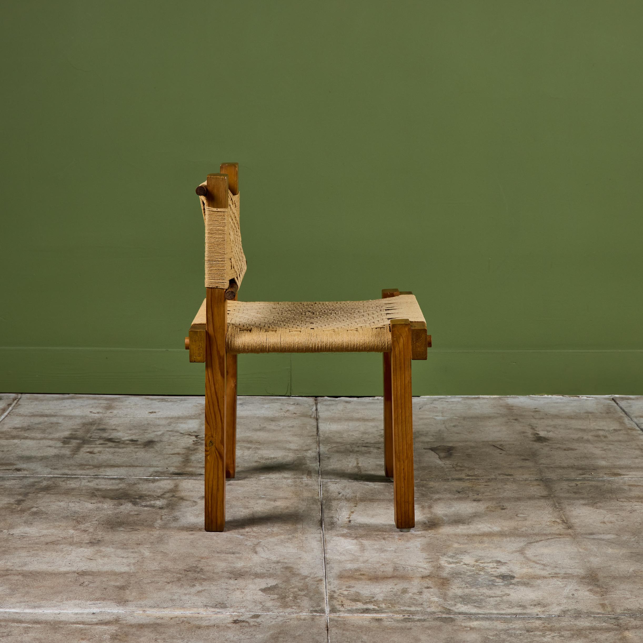 Silla de cuerda tejida al estilo de Mini Boga para Taaru en venta 2