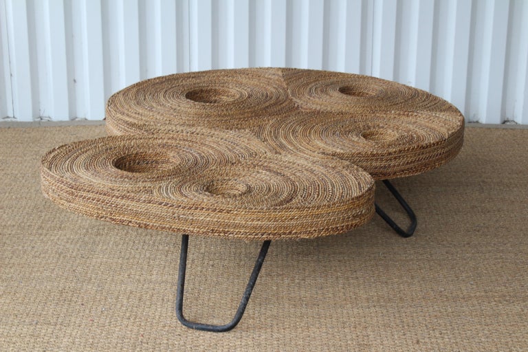 Woven Rope Coffee Table at 1stDibs