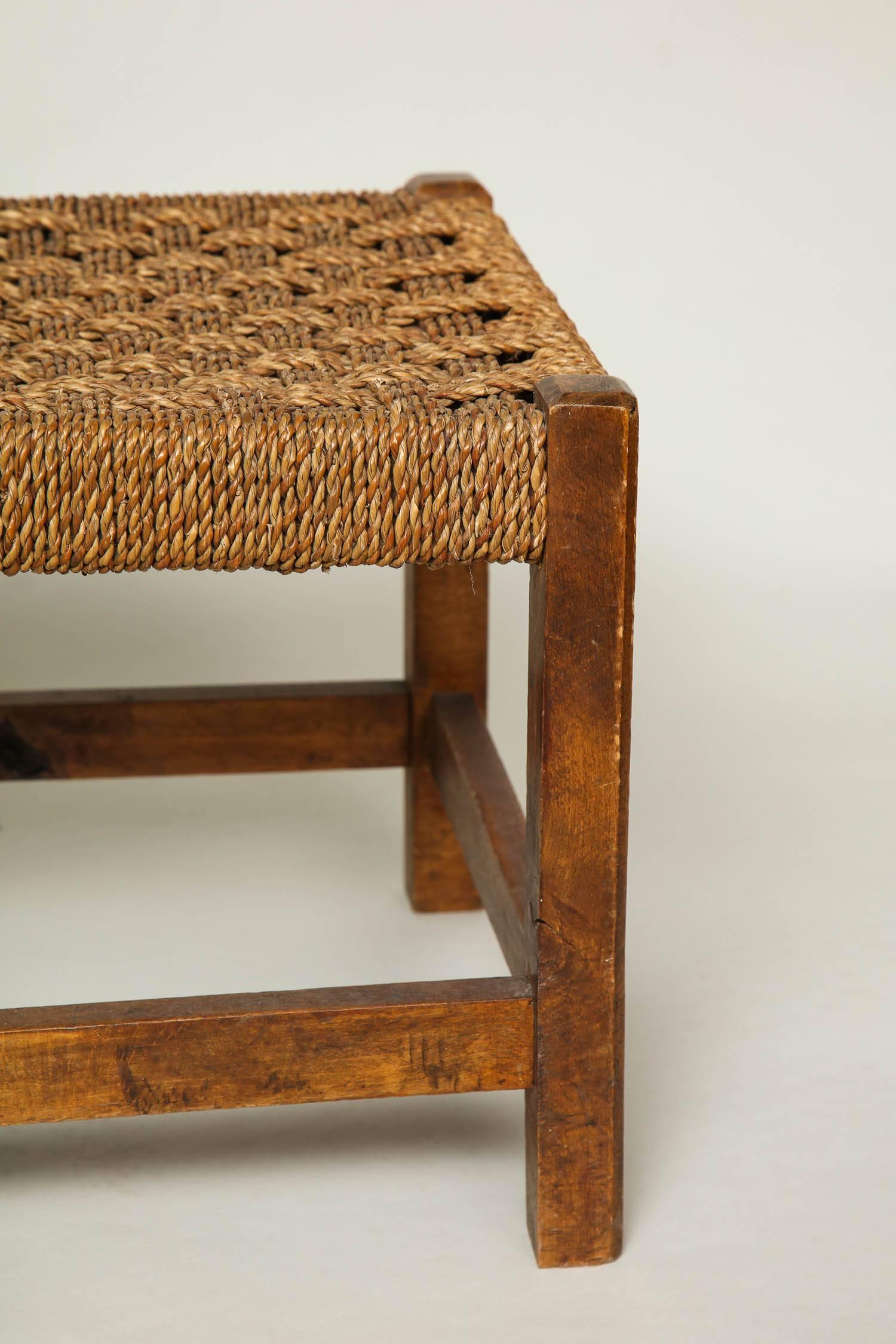 Arts and Crafts Woven Rope Luggage Stool