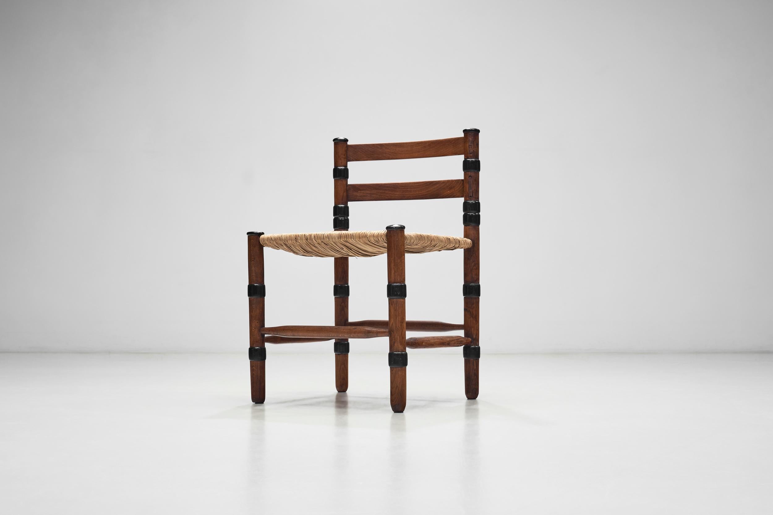 Chaise d'école Amsterdamse en jonc tissé Jac. Levee, Pays-Bas, années 1930 en vente 8