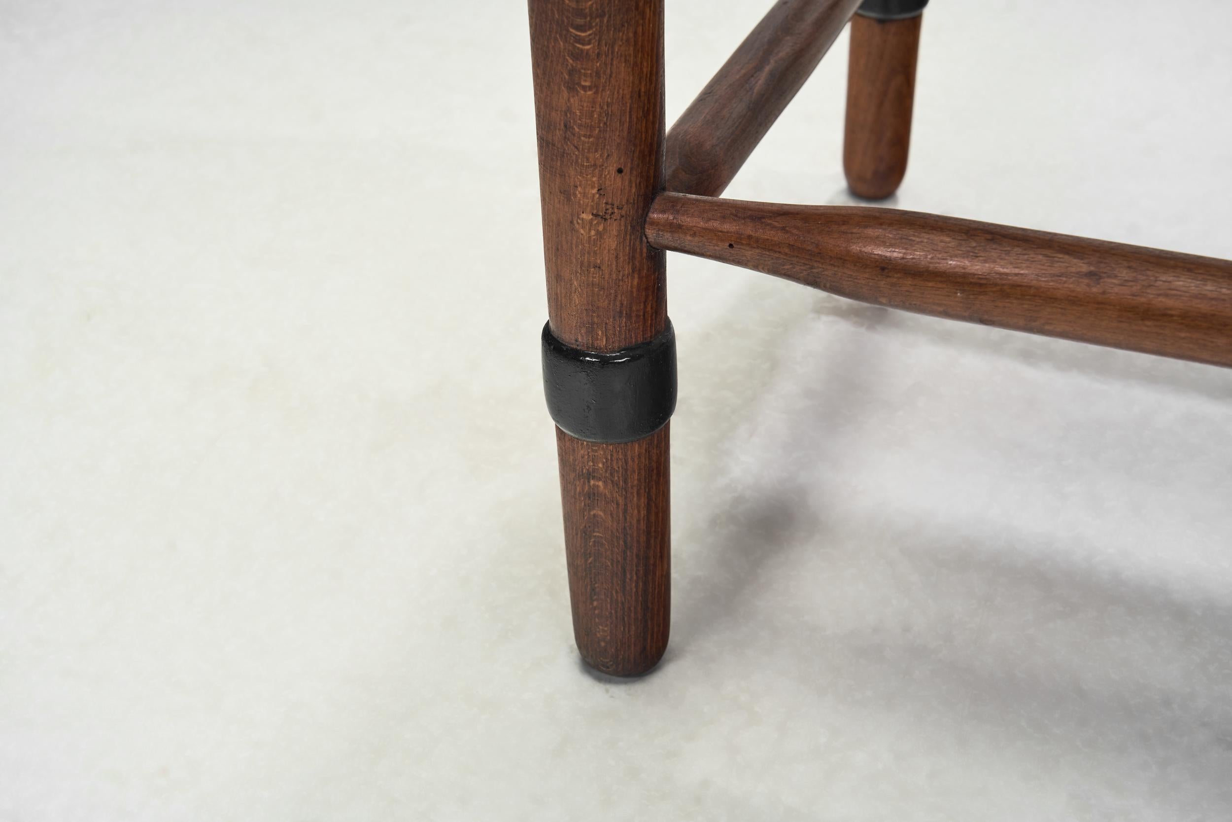Chaise d'école Amsterdamse en jonc tissé Jac. Levee, Pays-Bas, années 1930 en vente 11