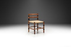 Woven Rush Amsterdamse School Chair by Jac. Levee, The Netherlands 1930s