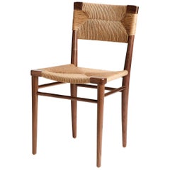 Vintage Woven Rush-Backed Dining Side Chair by Mel Smilow