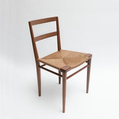 Chaise d'appoint de salle à manger en jonc tissé de Mel Smilow