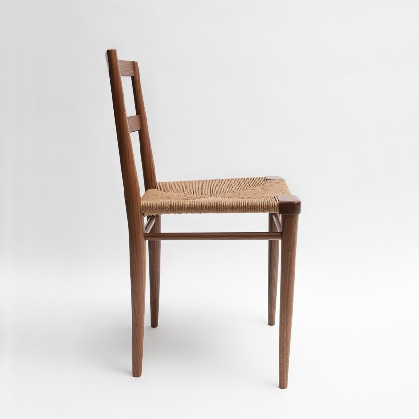 Silla auxiliar de comedor Woven Rush de Mel Smilow Moderno de mediados de siglo en venta