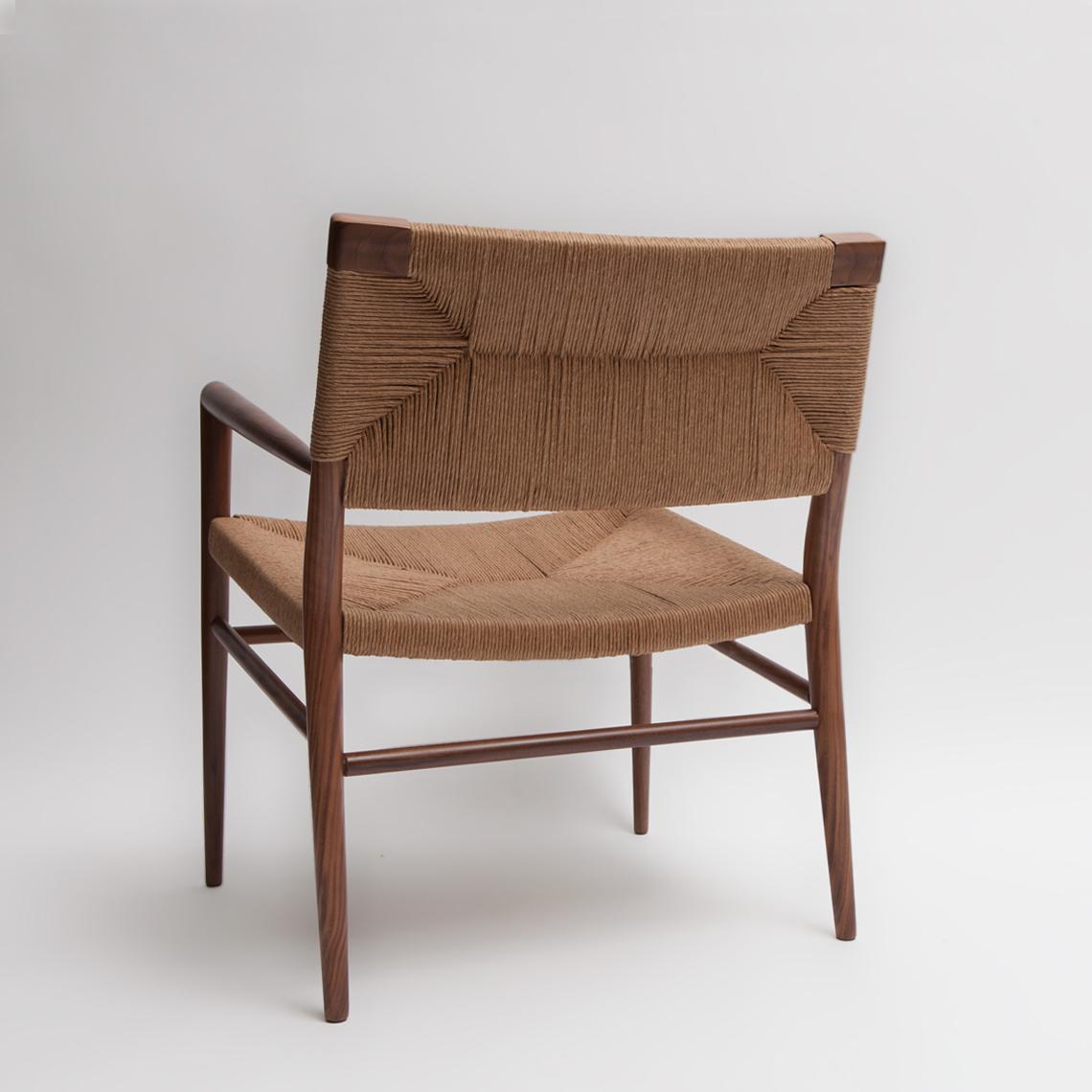 Mid-Century Modern Chaise longue en jonc tissé par Mel Smilow en vente