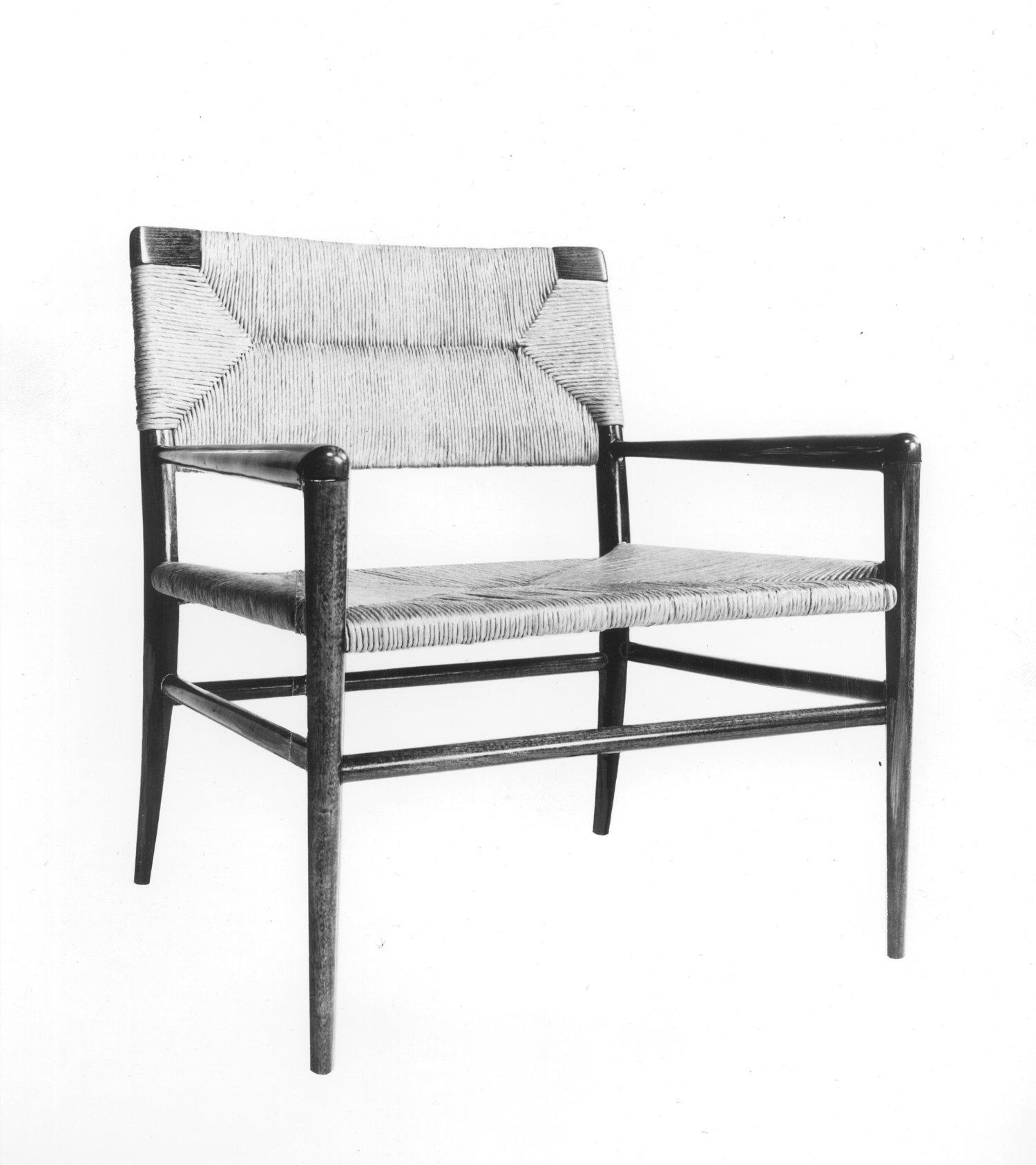 American Woven Rush Lounge Chair by Mel Smilow For Sale