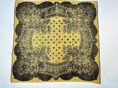 Woven silk fichu with lace decoration - France or Russia Circa 1865