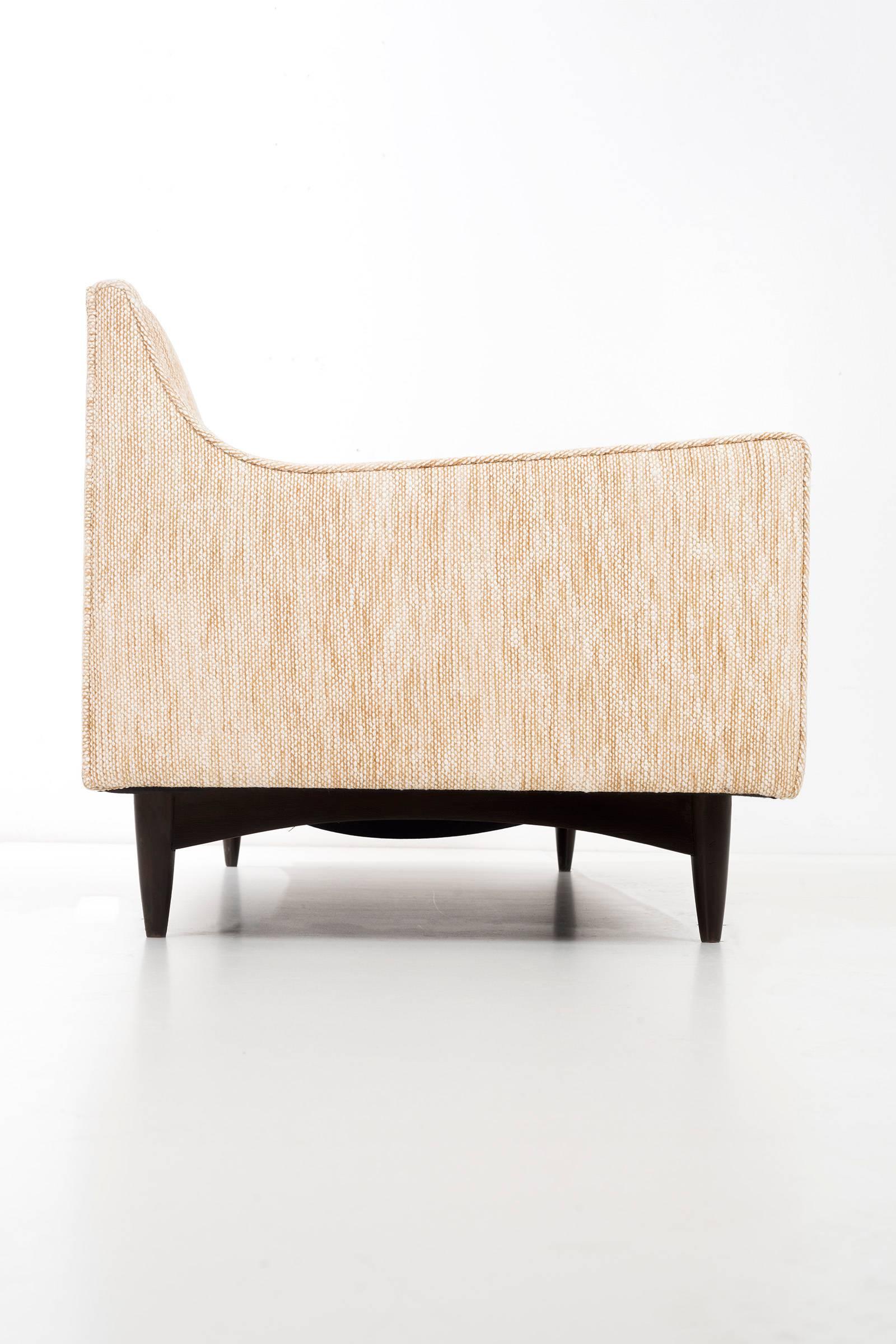 Mid-20th Century Woven Sofa in the Style of Borsani