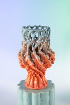 Vaso per fiori in gres intrecciato di Milan Pekař e Tereza Sluková