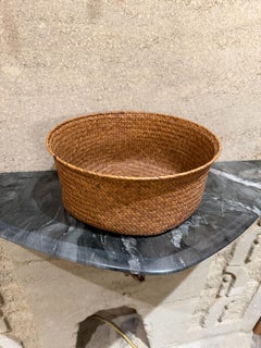 Geflochtene Lagerung Weidenkorb Runde Form Vintage Modern