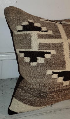 Woven Storm Pattern Navajo Pillow